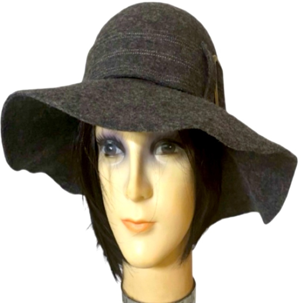 Raffaello Bettini 💯 Wool Italian Made Wide Brim Hat